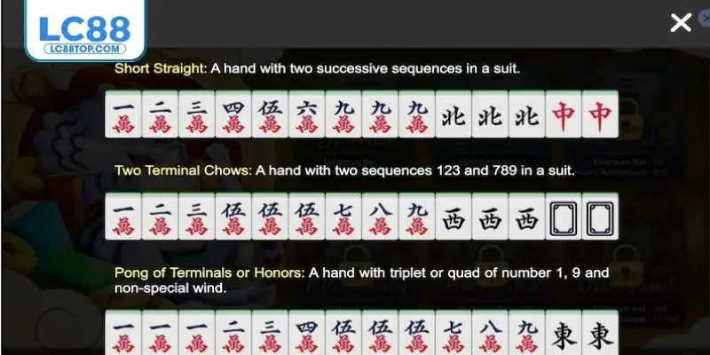 4 trường hợp ù phổ biến trong Mạt Chược